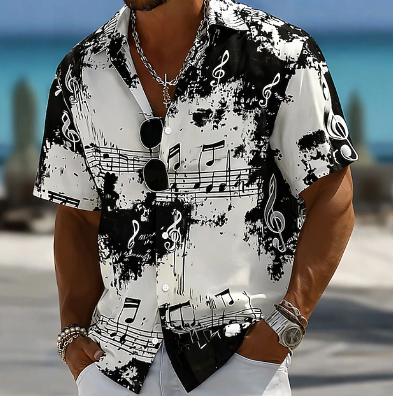 Rico | Abstract Splash Print Summer Shirt 2