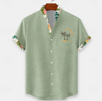 Finnian | Palm Embroidery Short Sleeve Shirt 4