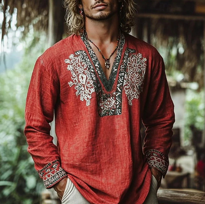Aurelio | Casual Embroidered Resort Shirt 3