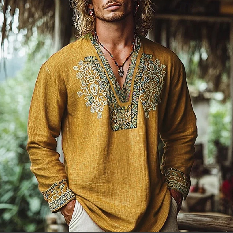 Aurelio | Casual Embroidered Resort Shirt 4