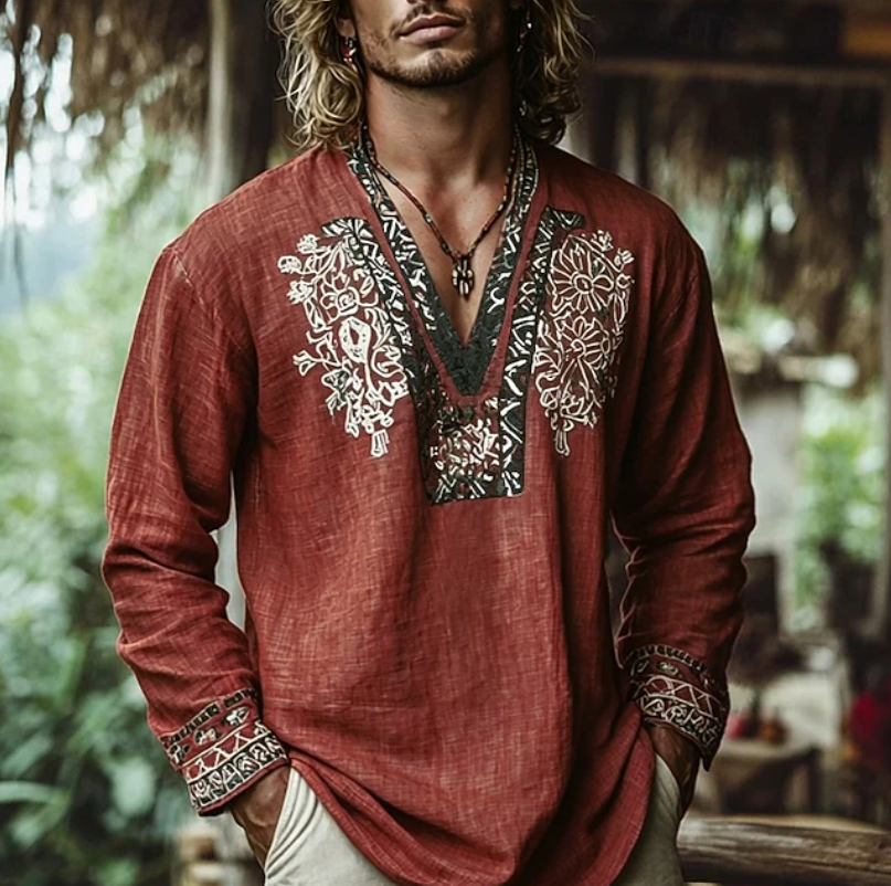 Aurelio | Casual Embroidered Resort Shirt 1