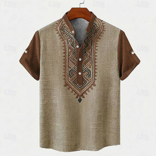 Mateo | Casual Embroidered Boho Shirt 2