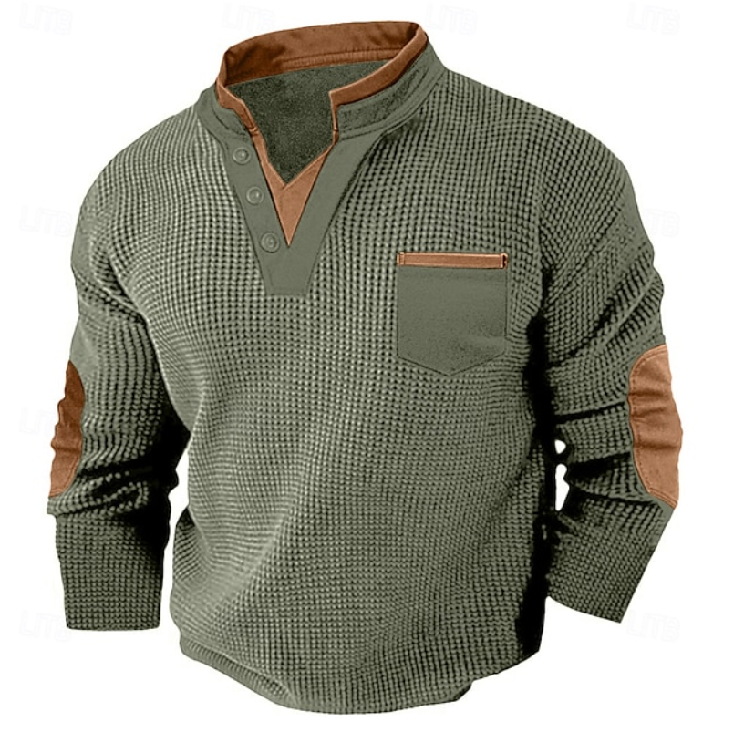 Calder | Casual Textured Pocket Sweater 3