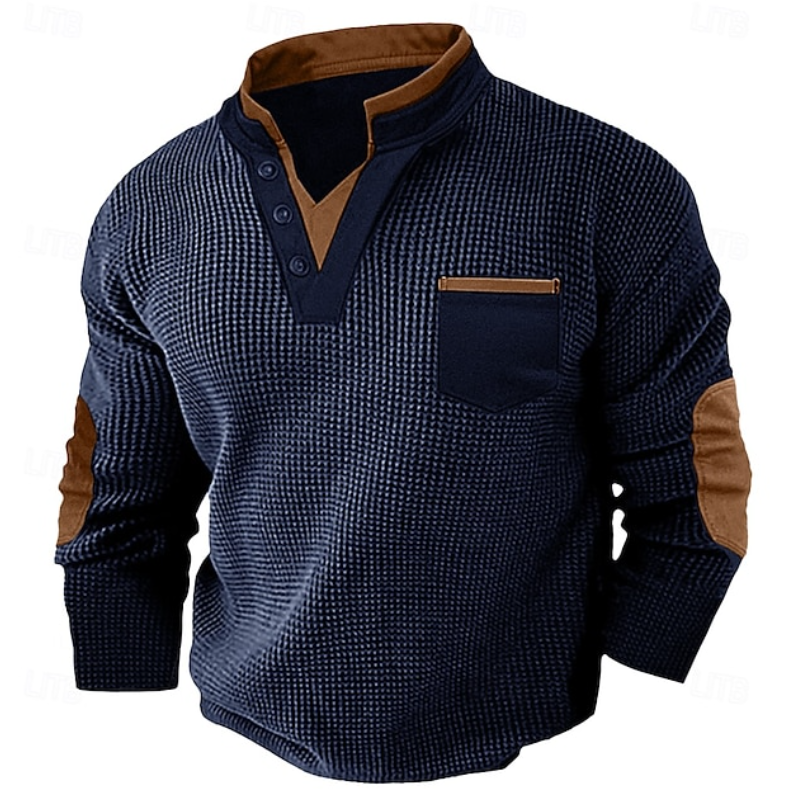 Calder | Casual Textured Pocket Sweater 4