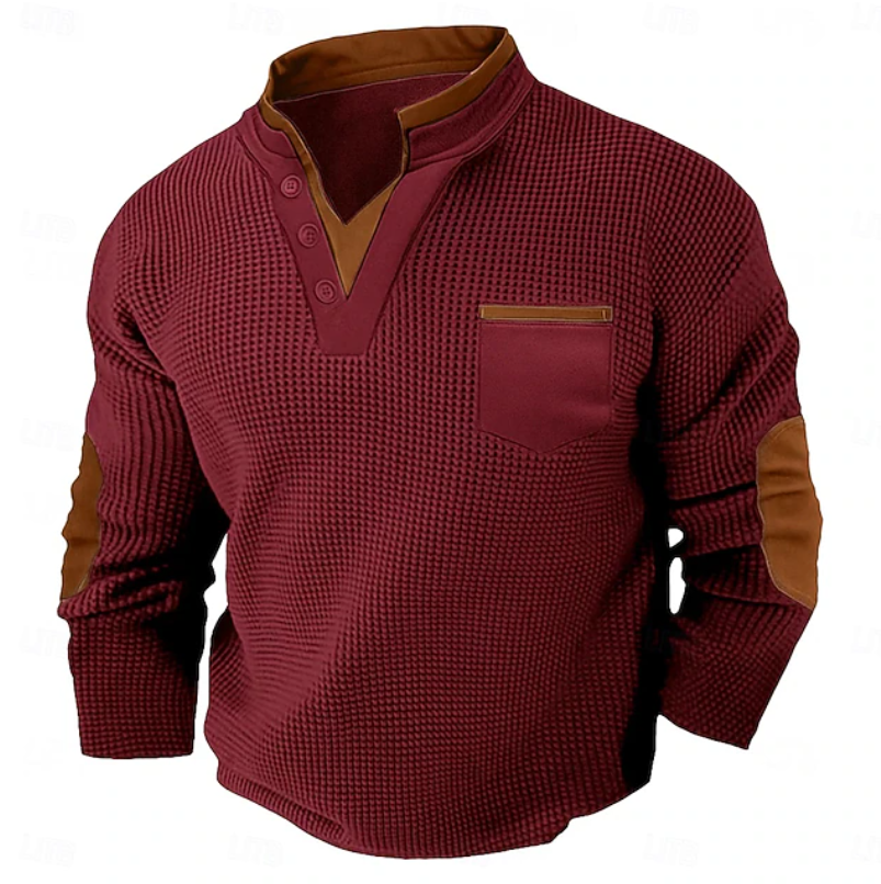 Calder | Casual Textured Pocket Sweater 6