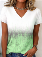 Elena | Everyday Gradient V-Neck Casual Top 3