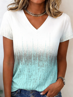 Elena | Everyday Gradient V-Neck Casual Top 1