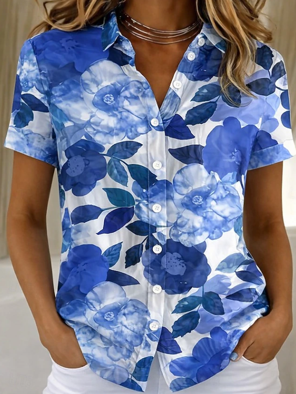 Amelie | Casual Floral Button-Up Shirt 6