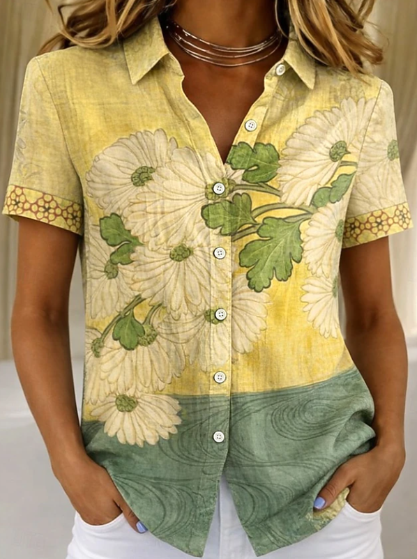 Amelie | Casual Floral Button-Up Shirt 5
