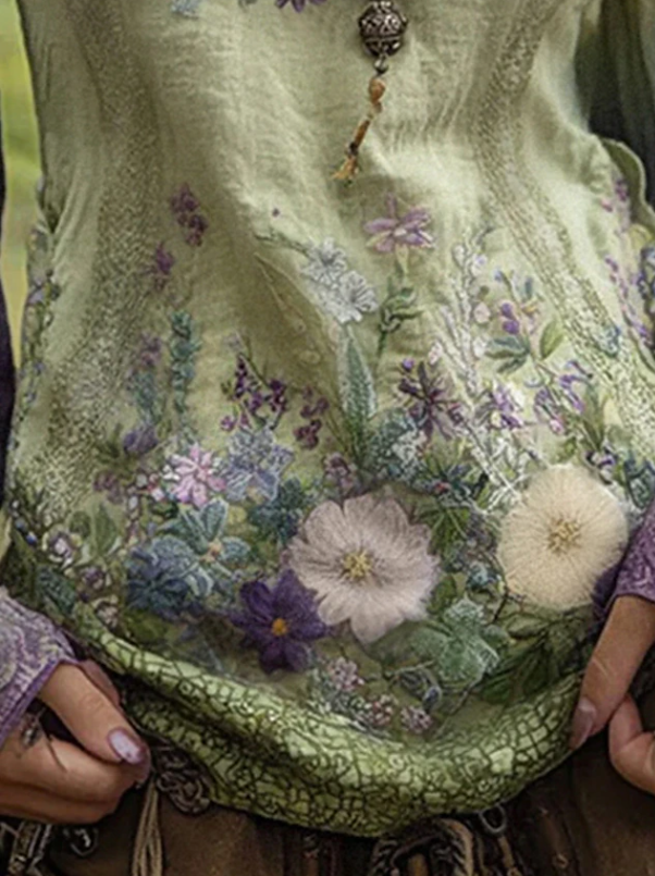 Seraphina | Boho Floral Long Sleeve Blouse 3