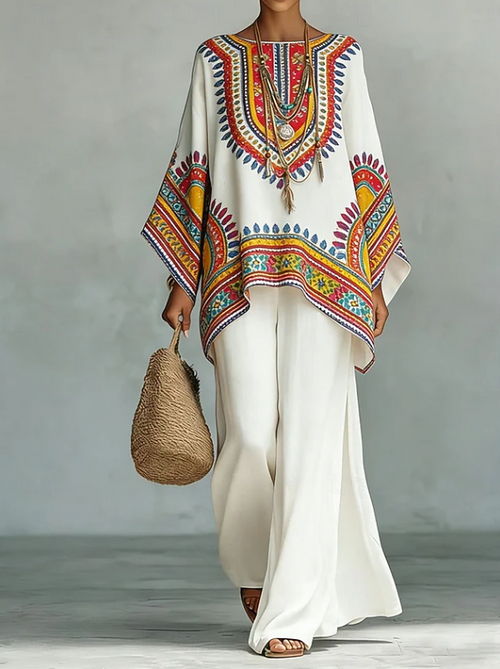 Mirthe | Boho Embroidered Resort Tunic Top 1