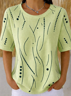 Mirella | Casual Textured Wave Knit Top 4