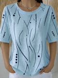 Mirella | Casual Textured Wave Knit Top 1