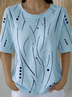 Mirella | Casual Textured Wave Knit Top 1