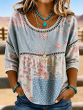 Alina | Boho Embroidered Everyday V-Neck Top 1