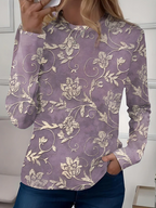 Robyn | Casual Long Sleeves Crew Neck Floral Shirt 6