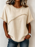 Ailsa | Casual Asymmetrical Stitch Top 4