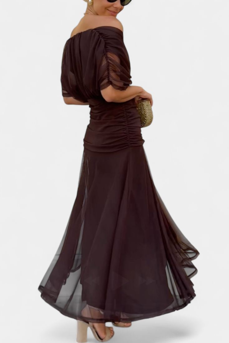 Lucasta | Elegant Off-Shoulder Dress 10