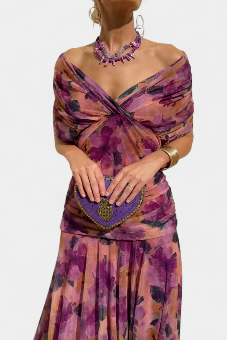 Lucasta | Elegant Off-Shoulder Dress 1