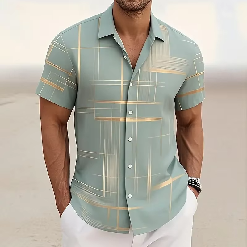 Gregory | Modern Patterned Short-Sleeve Shirt 4