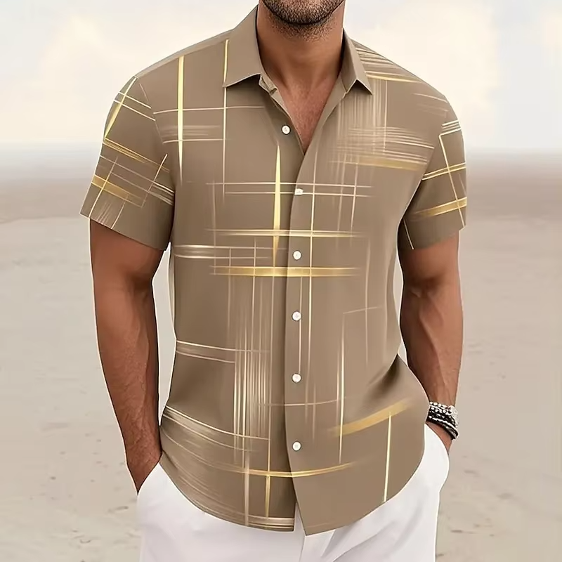 Gregory | Modern Patterned Short-Sleeve Shirt 7