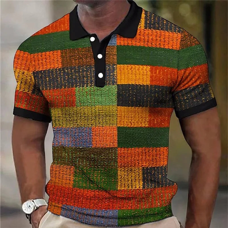 Brandon | Vibrant Plaid Pattern Shirt 6