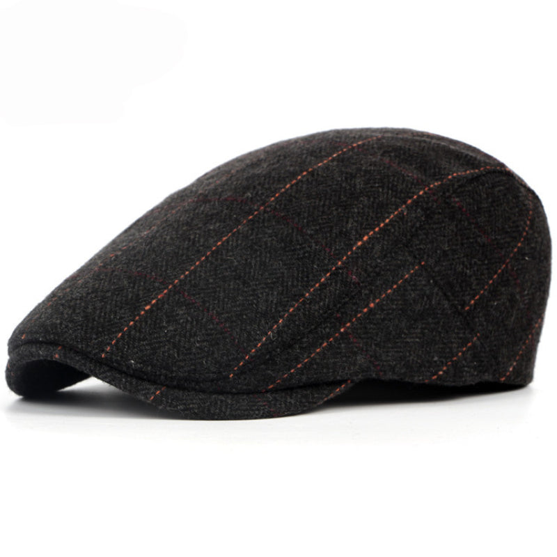 Edward | Heritage Pinstripe Stitch Flat Cap 1