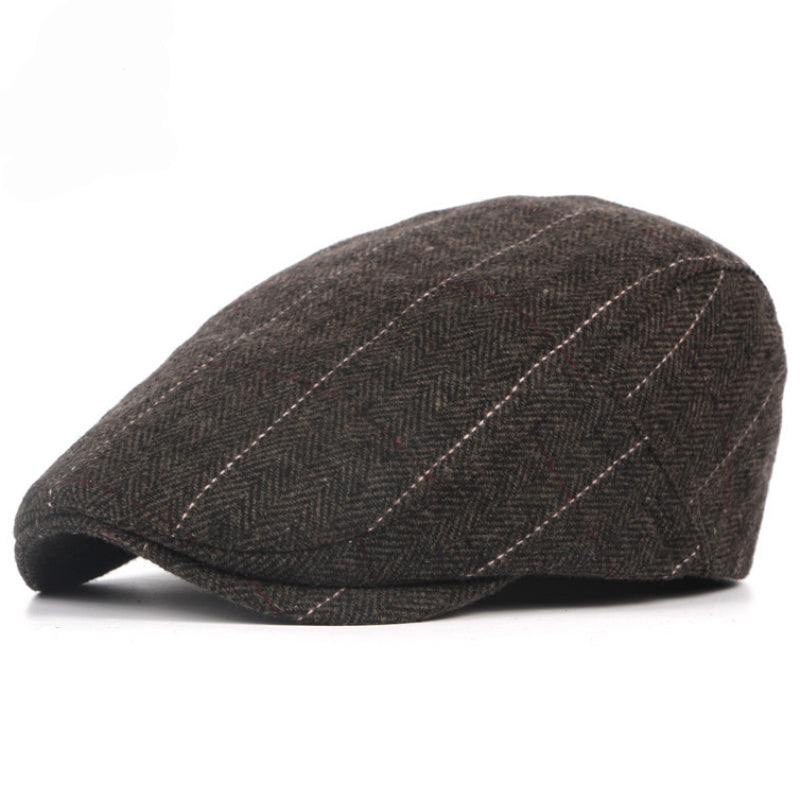 Edward | Heritage Pinstripe Stitch Flat Cap 7