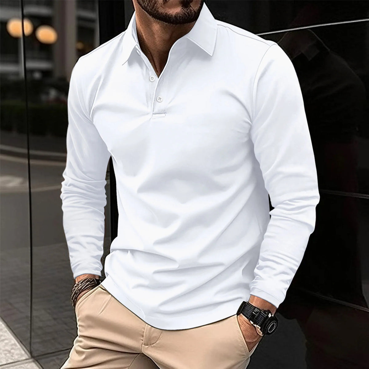 Luca | Smart Casual Long-Sleeved Polo 1