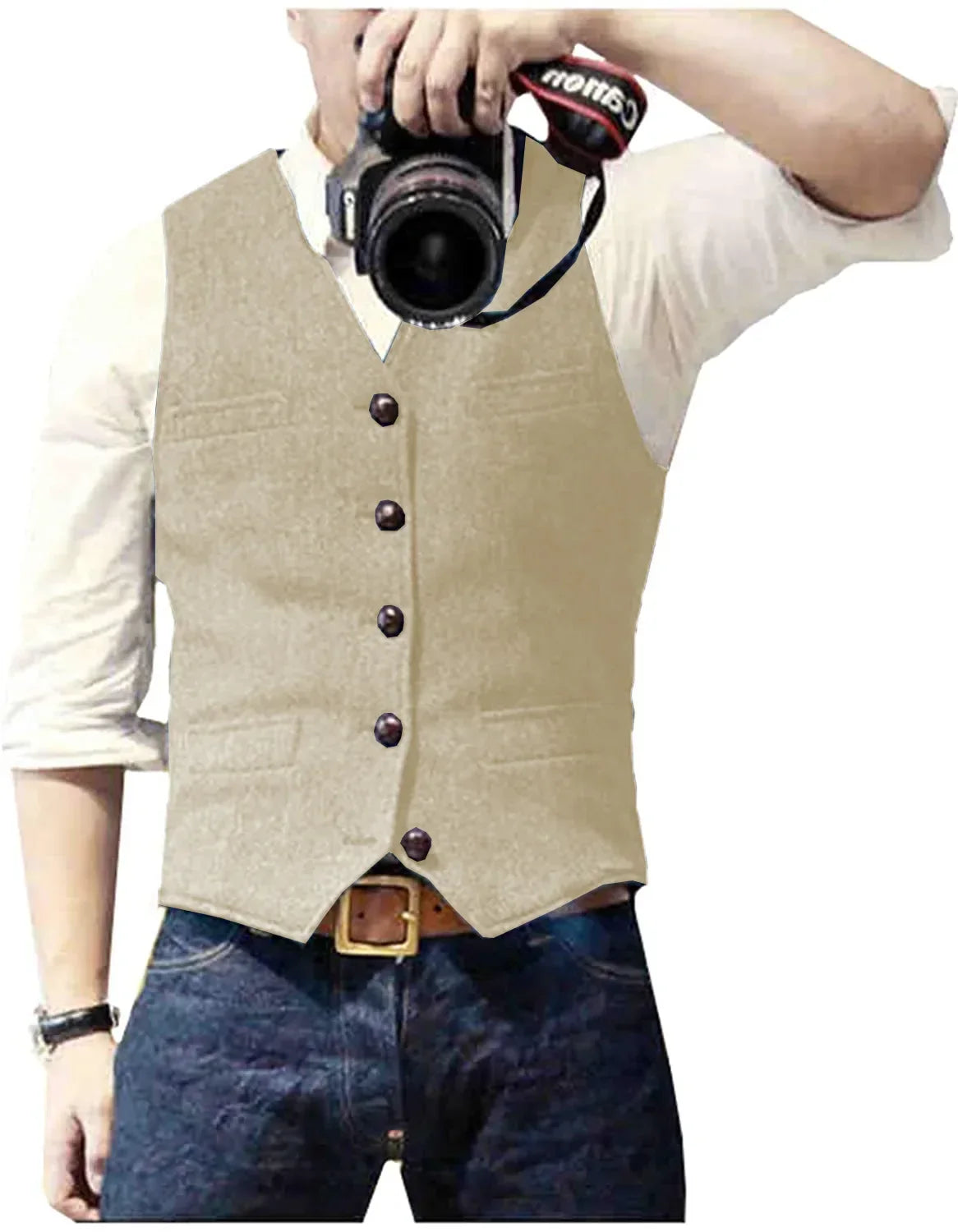 Arthur | Classic Herringbone Tweed Waistcoat 13