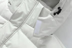 Long Hooded Puffer Coat with Full-Length Zip 5