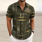 Gregory | Modern Patterned Short-Sleeve Shirt 3
