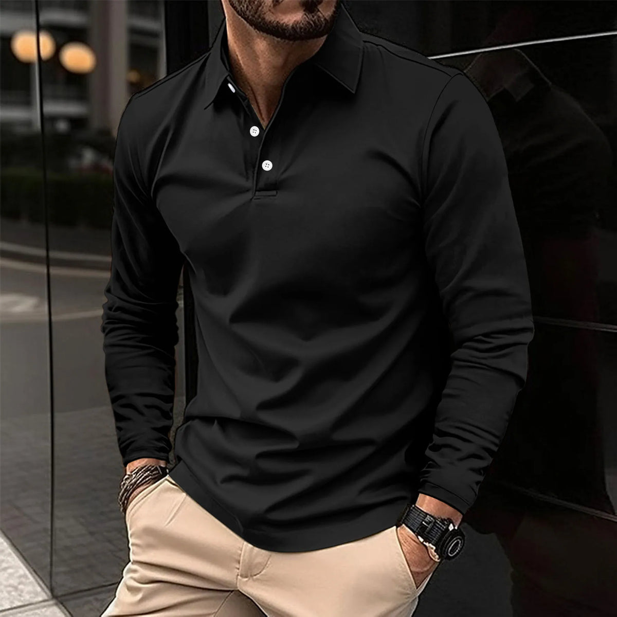 Luca | Smart Casual Long-Sleeved Polo 4