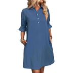 Lyla | Casual Button Down Shirt Dress 5
