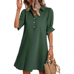 Lyla | Casual Button Down Shirt Dress 6