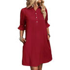 Lyla | Casual Button Down Shirt Dress 7