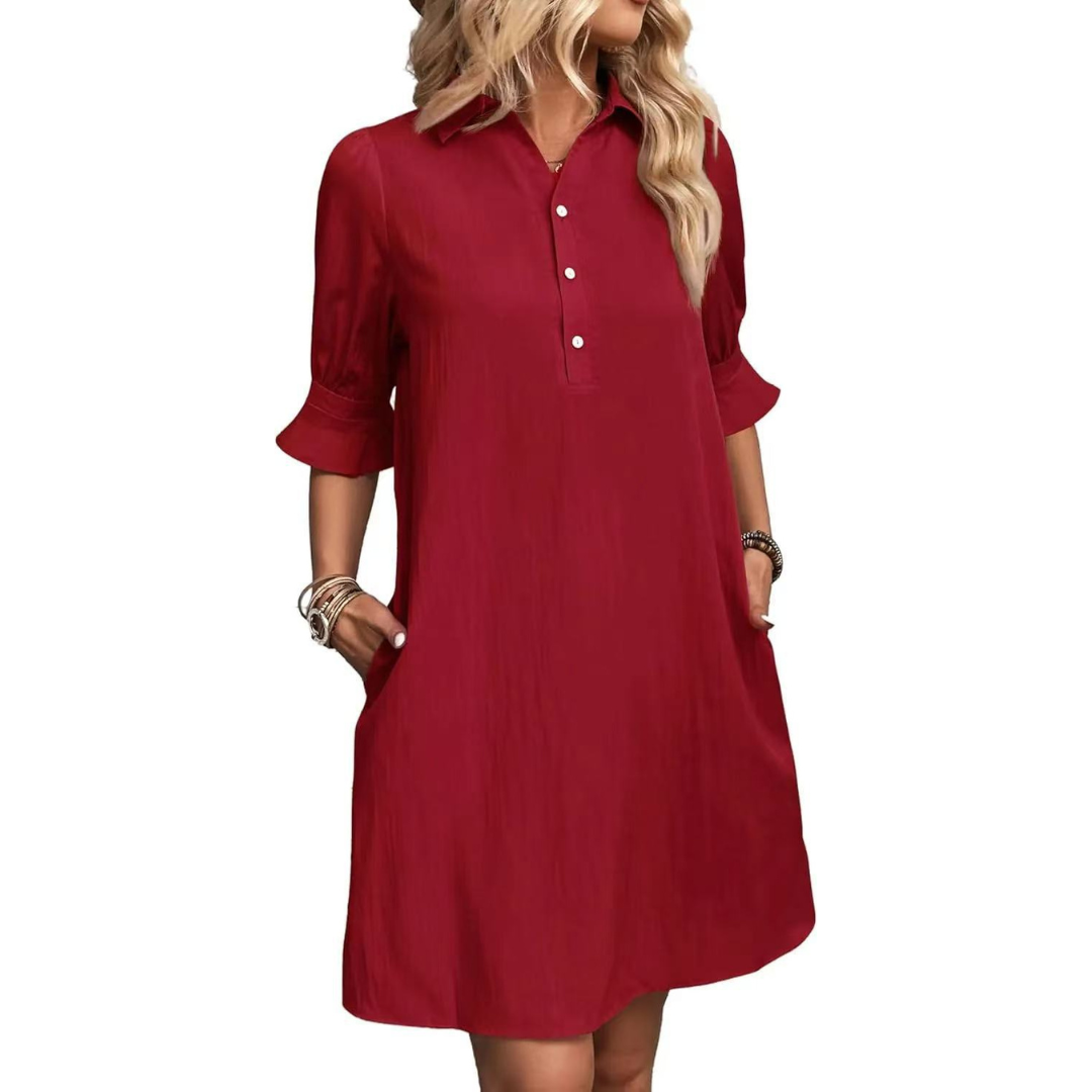 Lyla | Casual Button Down Shirt Dress 7