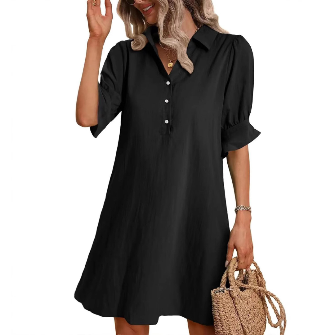 Lyla | Casual Button Down Shirt Dress 1