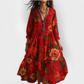 Eva | Floral Bohemian Maxi Dress 2