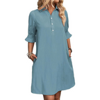 Lyla | Casual Button Down Shirt Dress 3