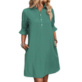 Lyla | Casual Button Down Shirt Dress 4