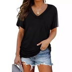 Thea | Classic V-Neck Loose Fit Shirt 1