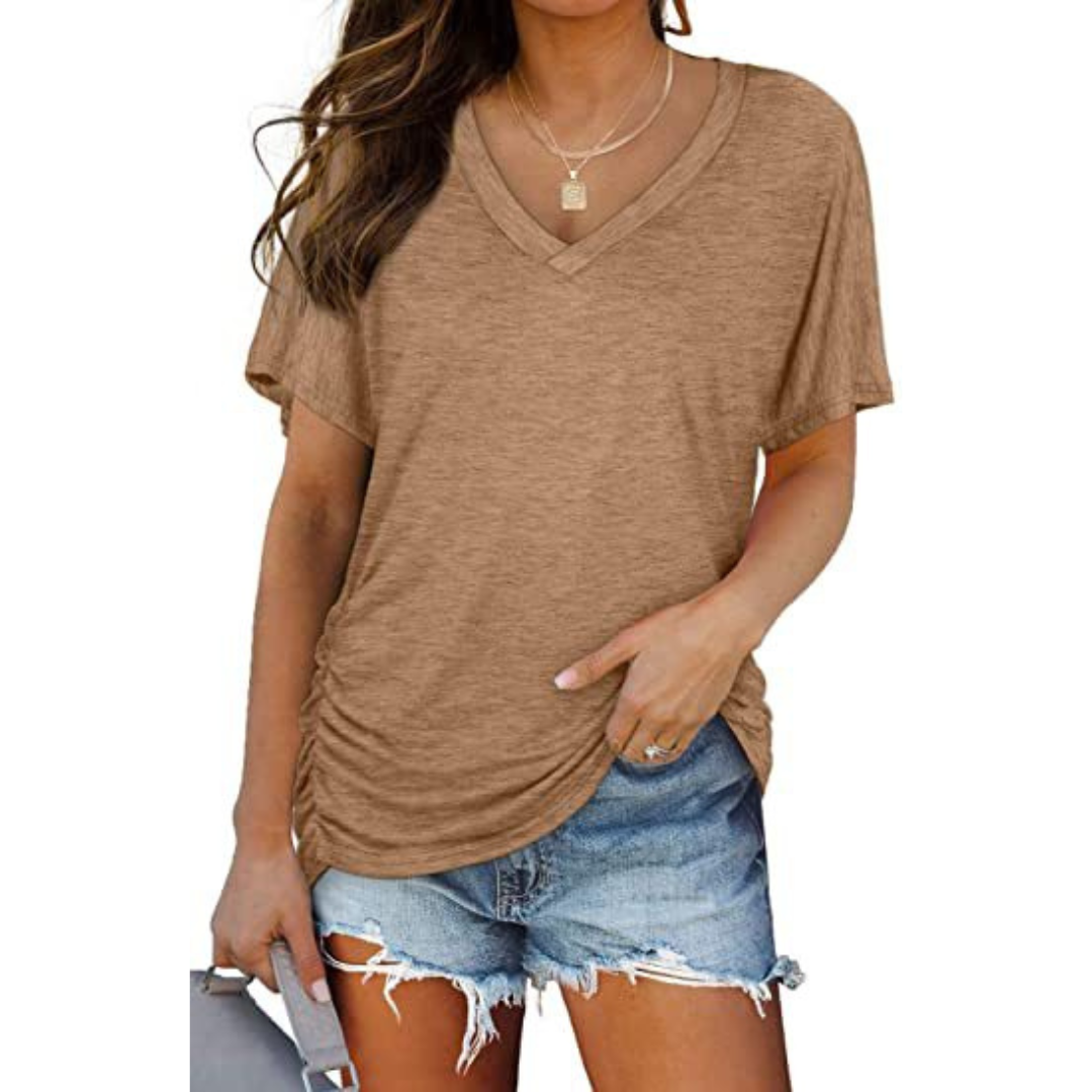 Thea | Classic V-Neck Loose Fit Shirt 5