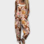 Letitia | Retro Elegant Floral Print Jumpsuit 5