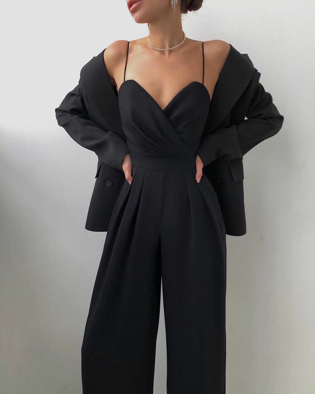 Leanne | Elegant Strapless Evening Jumpsuit 2