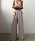 Leanne | Elegant Strapless Evening Jumpsuit 5