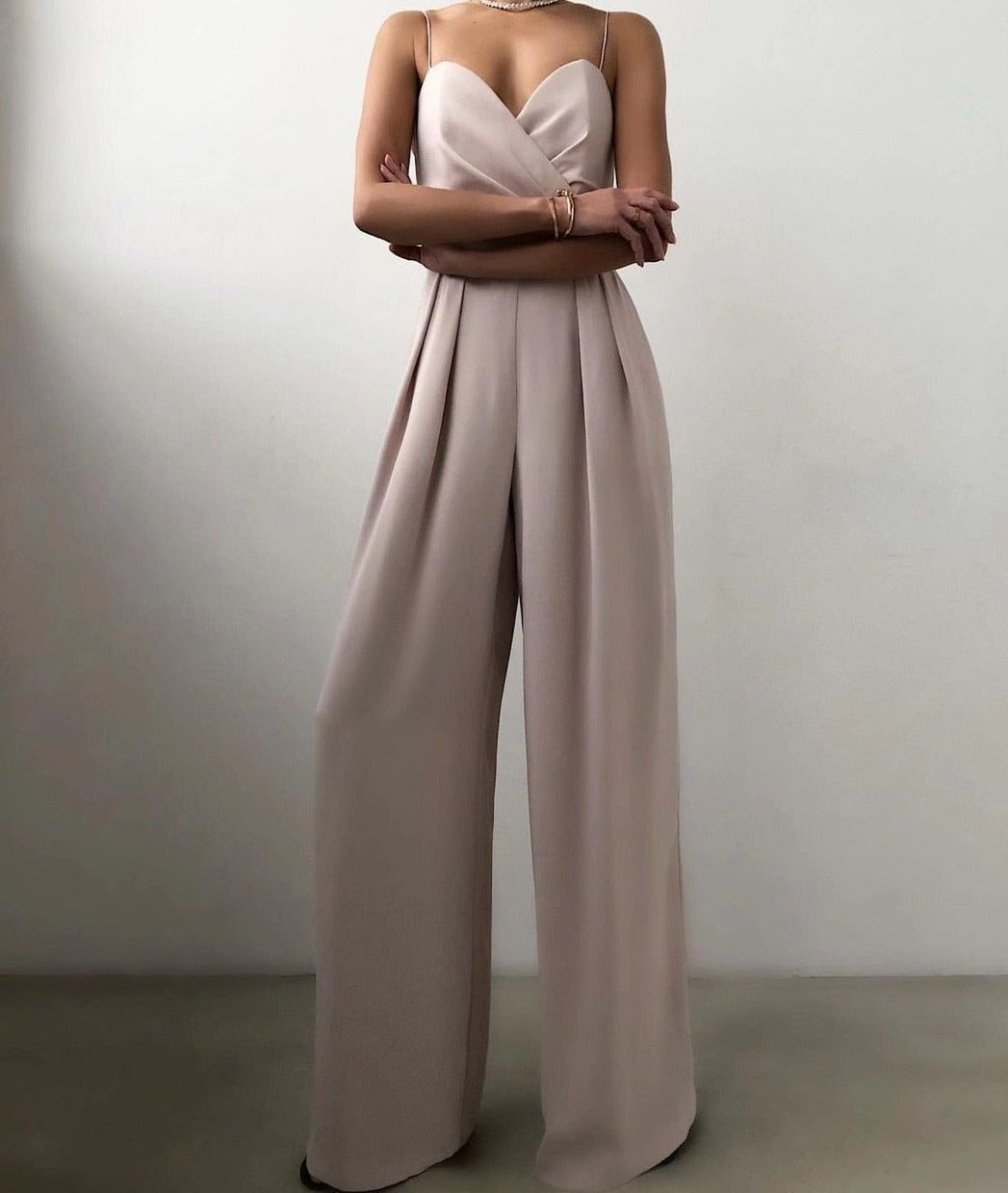 Leanne | Elegant Strapless Evening Jumpsuit 5