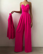 Leanne | Elegant Strapless Evening Jumpsuit 6