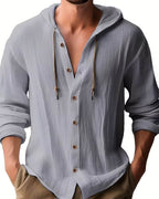 Harvey | Classic Hooded Long Sleeve Shirt 3