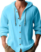 Harvey | Classic Hooded Long Sleeve Shirt 4